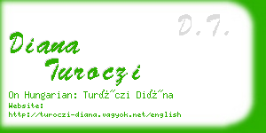 diana turoczi business card